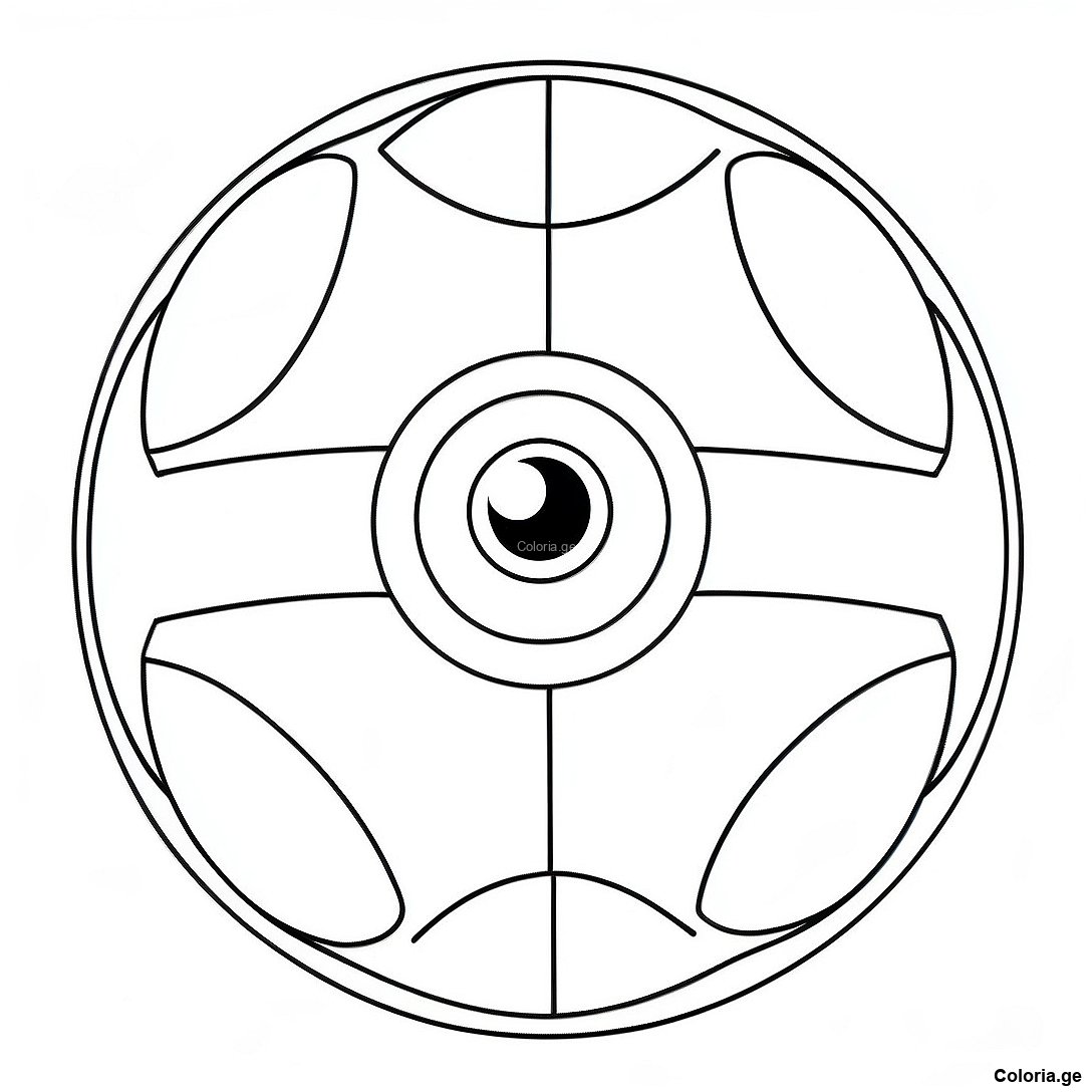 Page à colorier Design De Pokeball Vintage Page À Colorier imprimable gratuitement de la collection Pokemon — dessin en noir et blanc pour enfants et adultes.