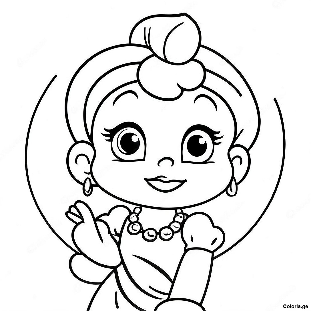 Page à colorier Page À Colorier De Betty Boop Vintage imprimable gratuitement de la collection Émissions de Télévision pour Enfants — dessin en noir et blanc pour enfants et adultes.