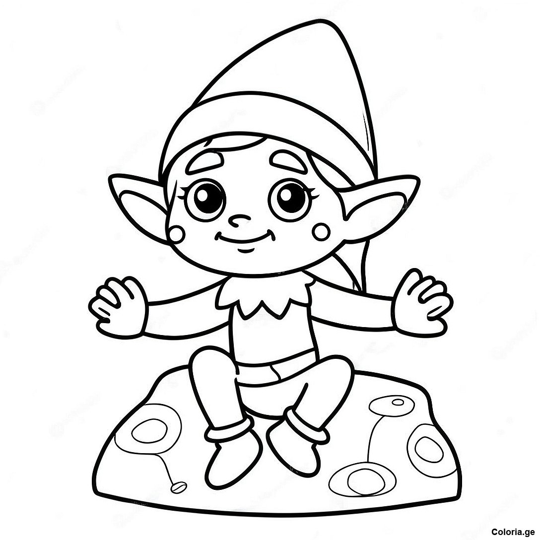 Page A Colorier De Lelfe Aventurier Sur Letagere 60404 13237