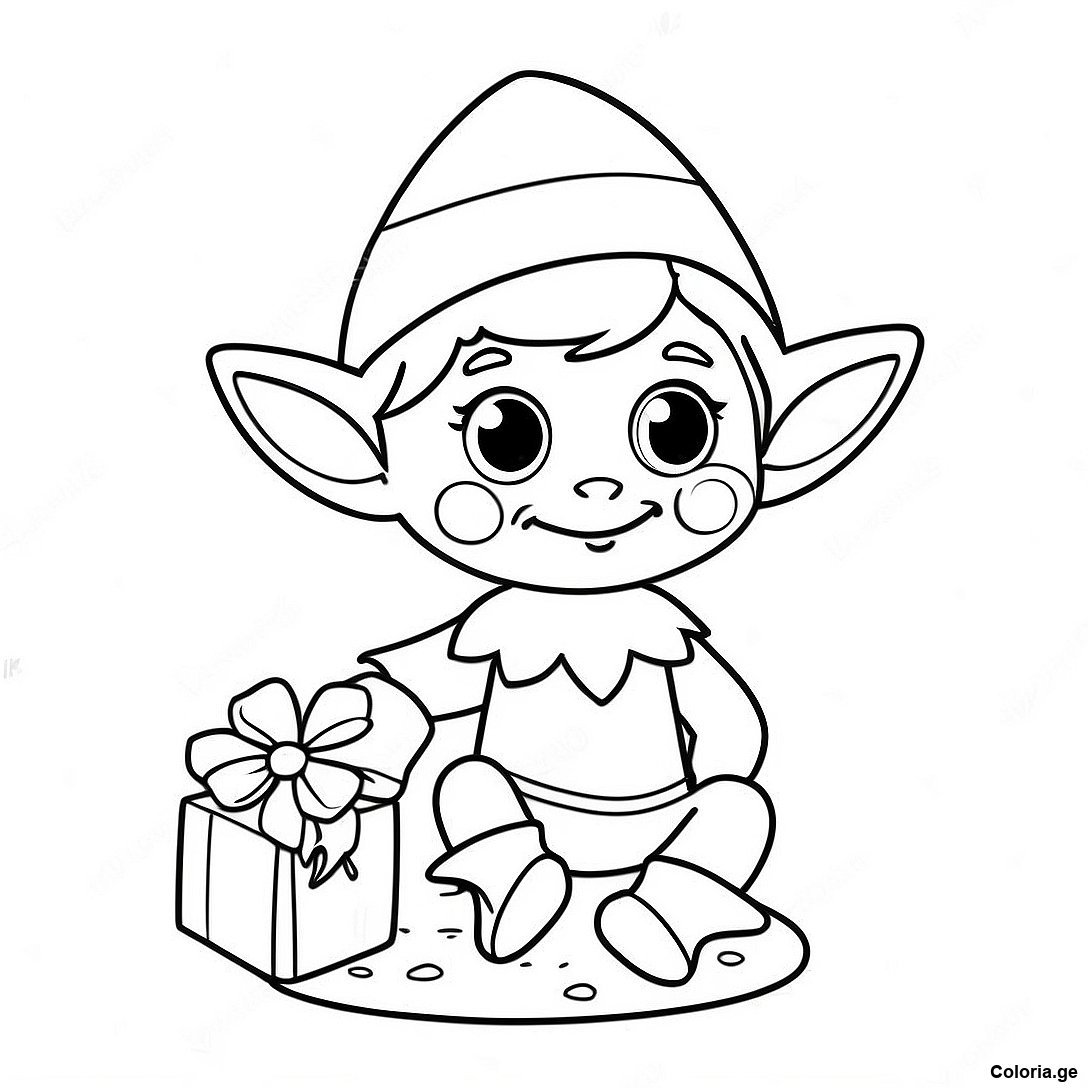 Page A Colorier De Lelfe Aventurier Sur Letagere 60404 13238