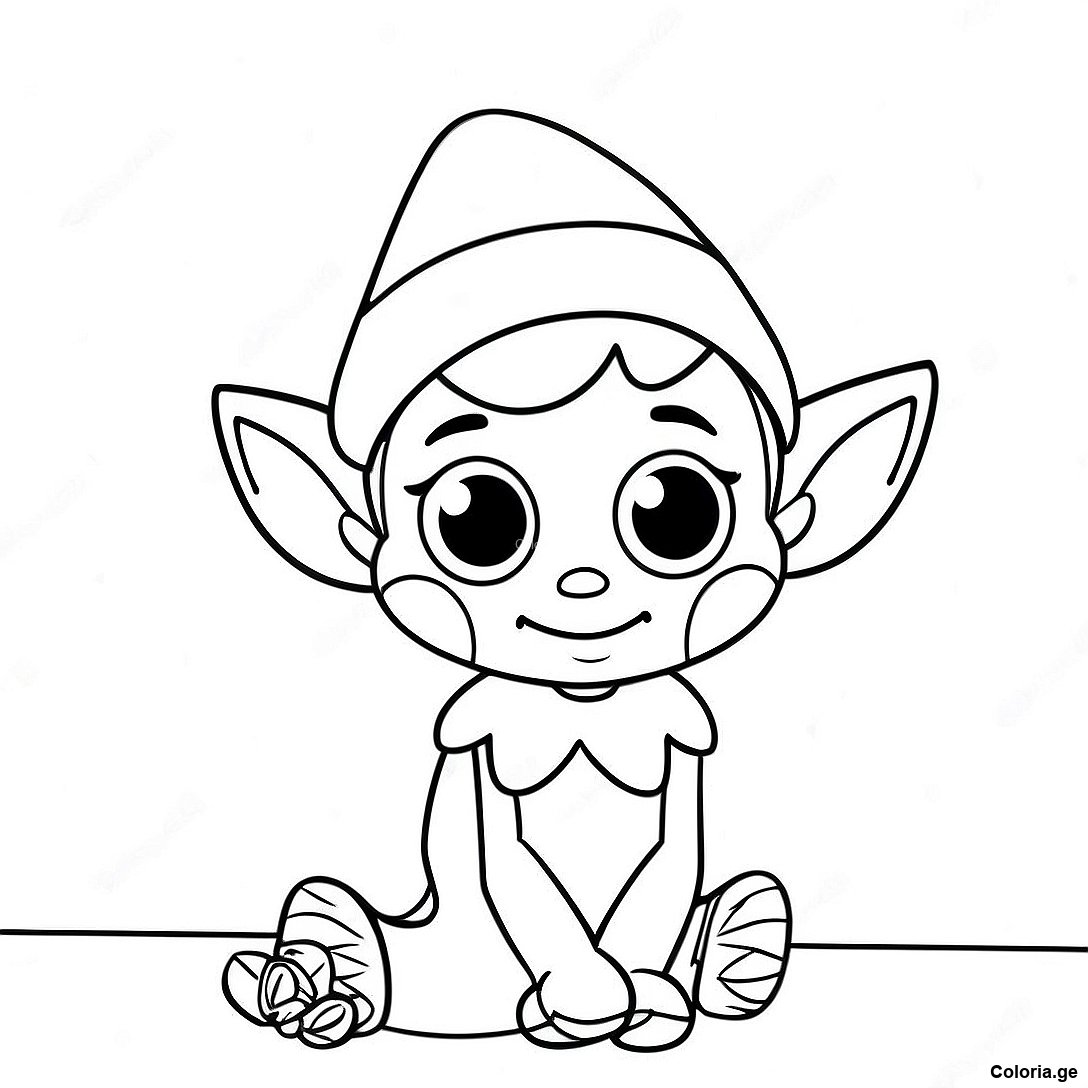 Page A Colorier De Lelfe Espiegle Sur Letagere 60403 13235