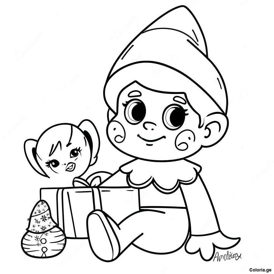 Page A Colorier De Lelfe Joueur Sur Letagere 60405 13242