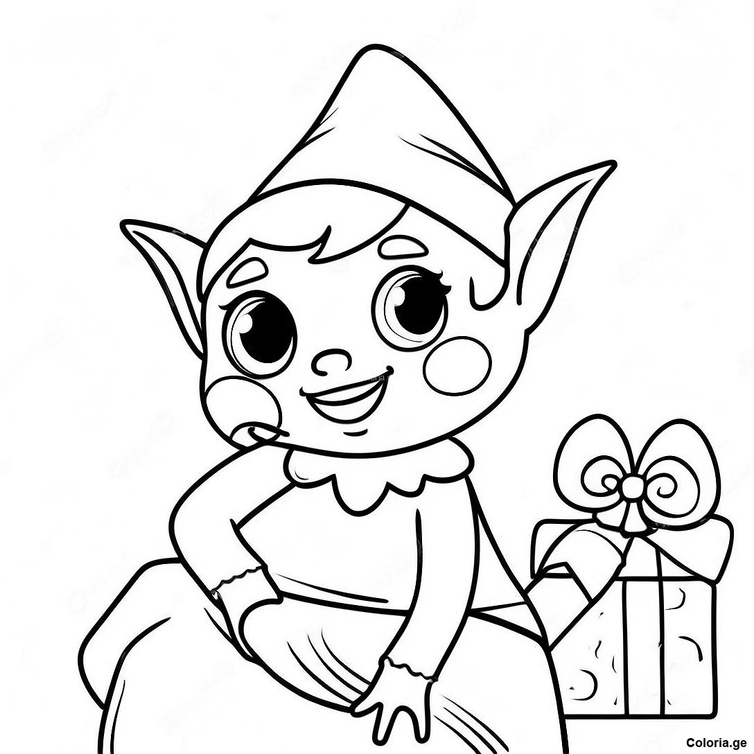 Page A Colorier De Lelfe Joueur Sur Letagere 60405 13243