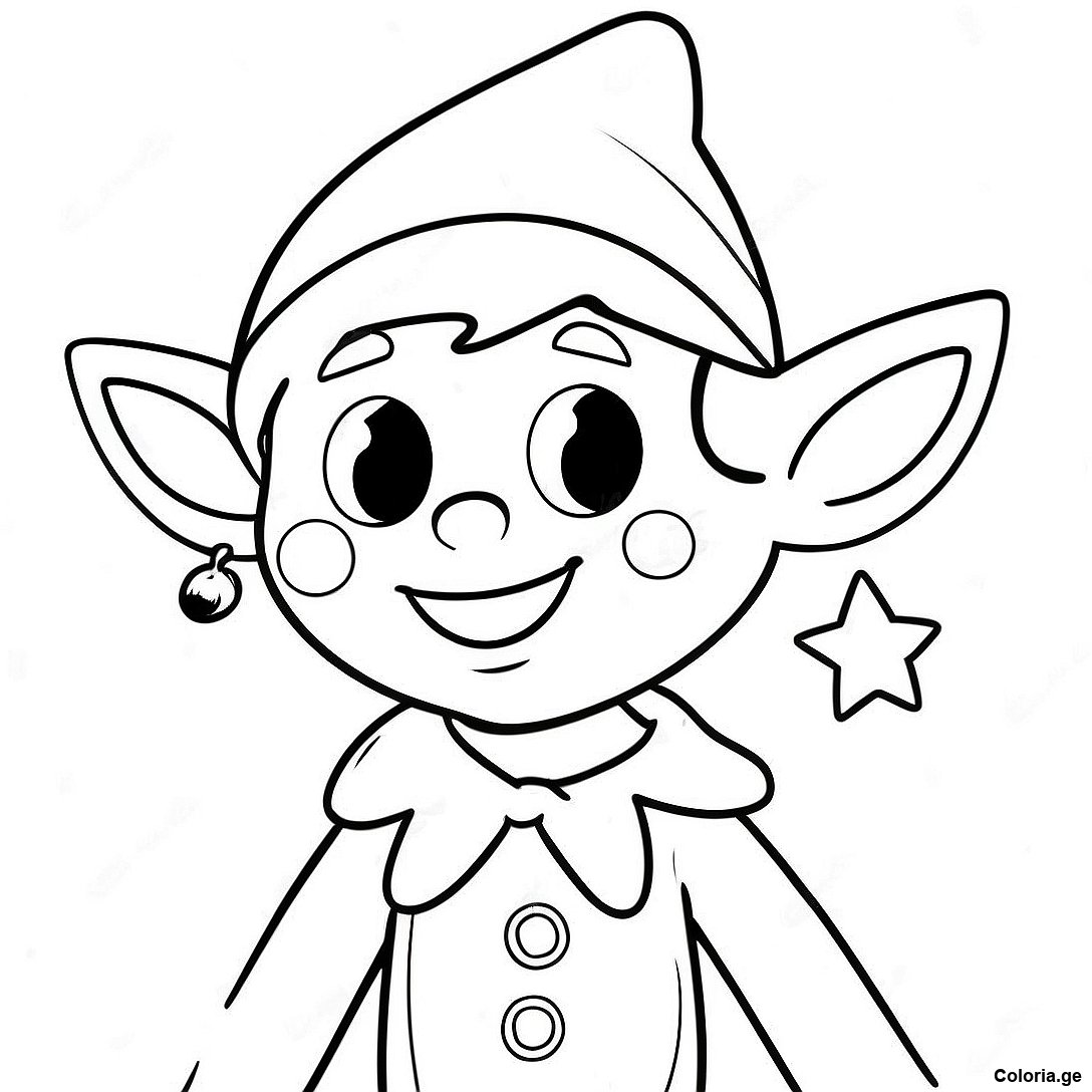 Page A Colorier De Lelfe Joyeux Sur Letagere 60402 13232