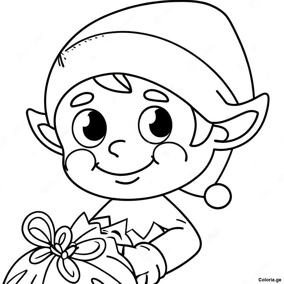 Page A Colorier Du Lutin Festif Sur Letagere 60406 13245