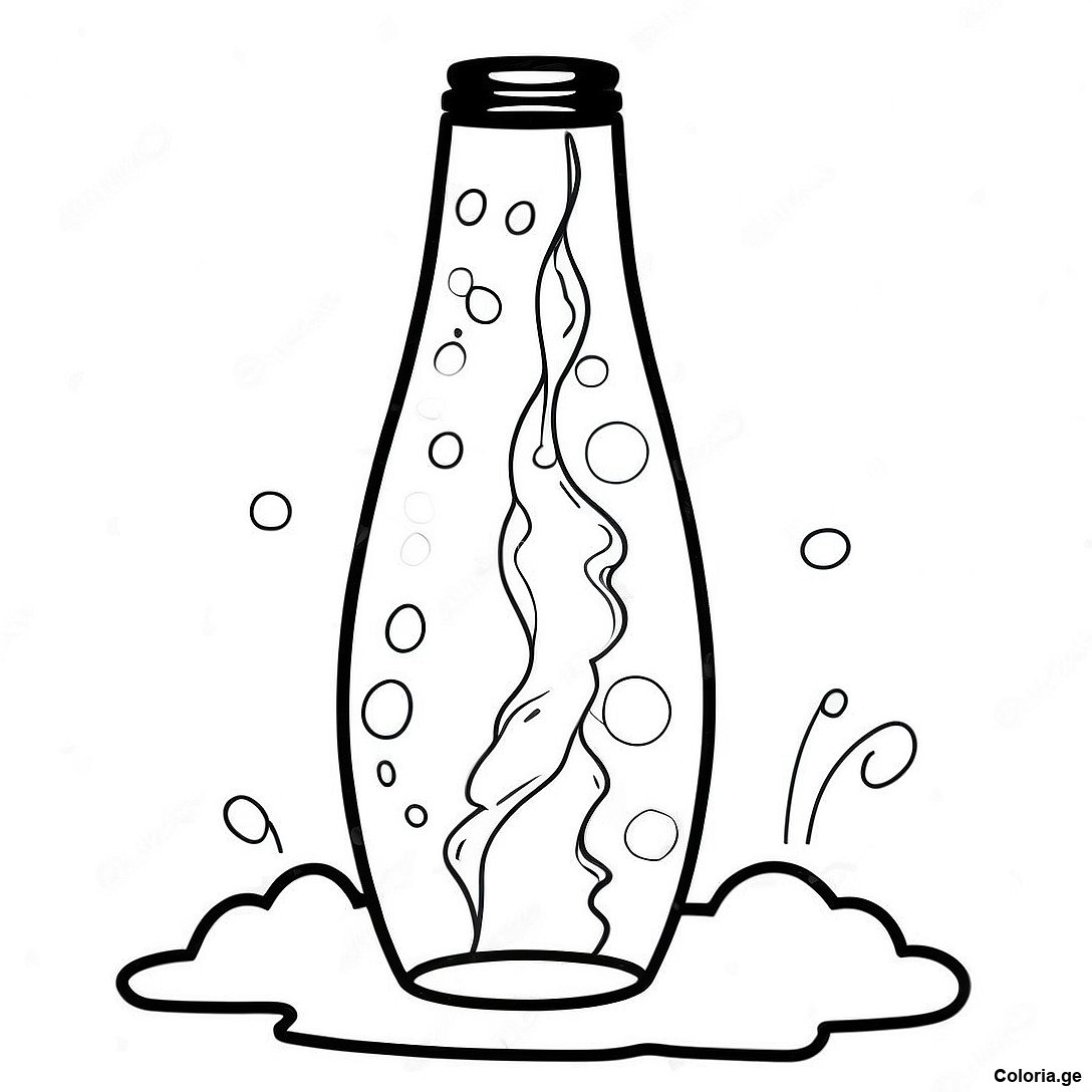 Page De Coloriage De La Lampe A Lave Tourbillonnante 130871 63747