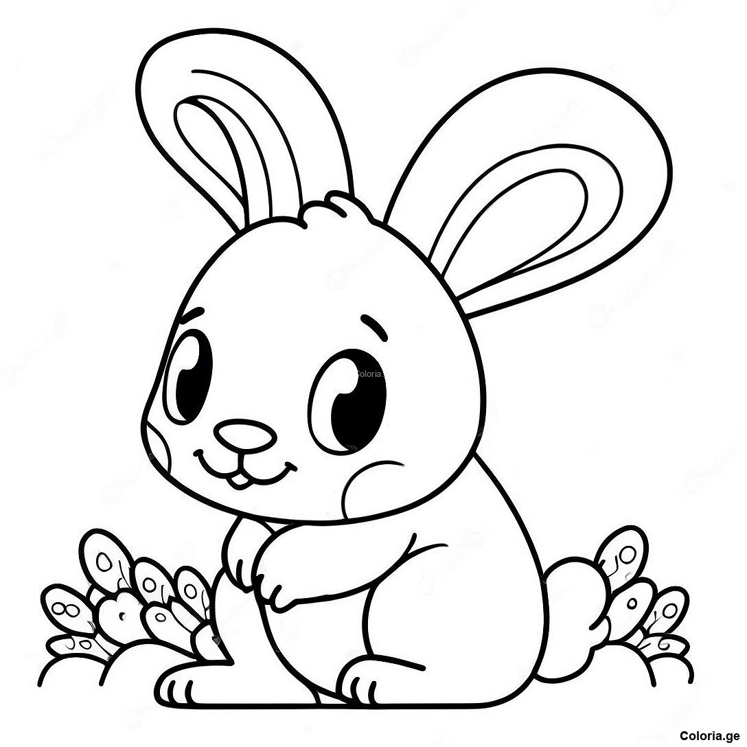 Page De Coloriage De Lapin Realiste 135977 67702