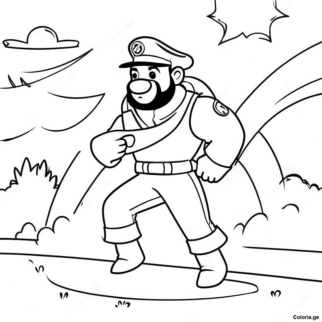Page De Coloriage De Marshall Courageux Sauvant La Situation 73267 16836