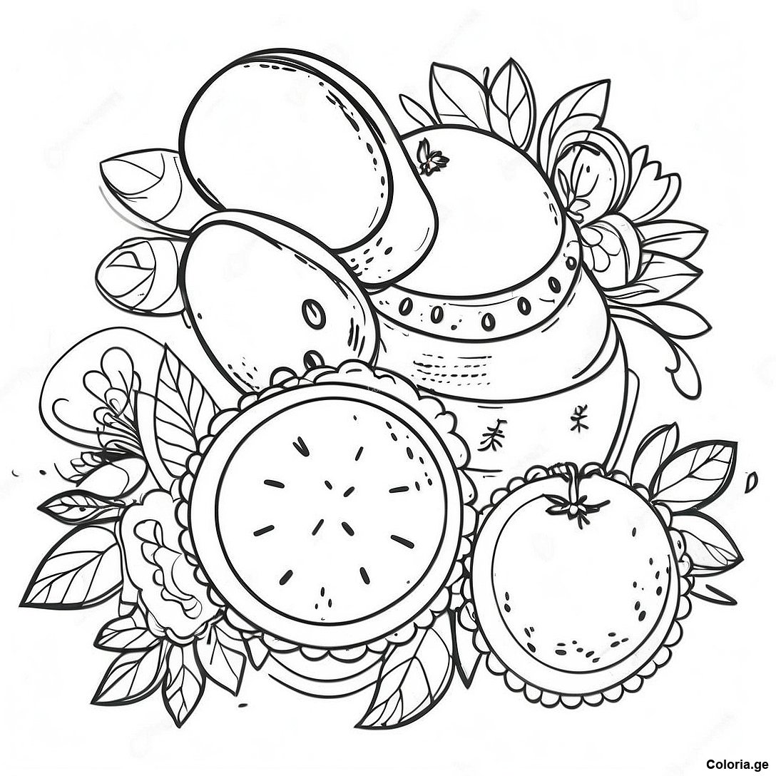 Page à colorier Page De Coloriage De Style Indie Vintage imprimable gratuitement de la collection Divers — dessin en noir et blanc pour enfants et adultes.
