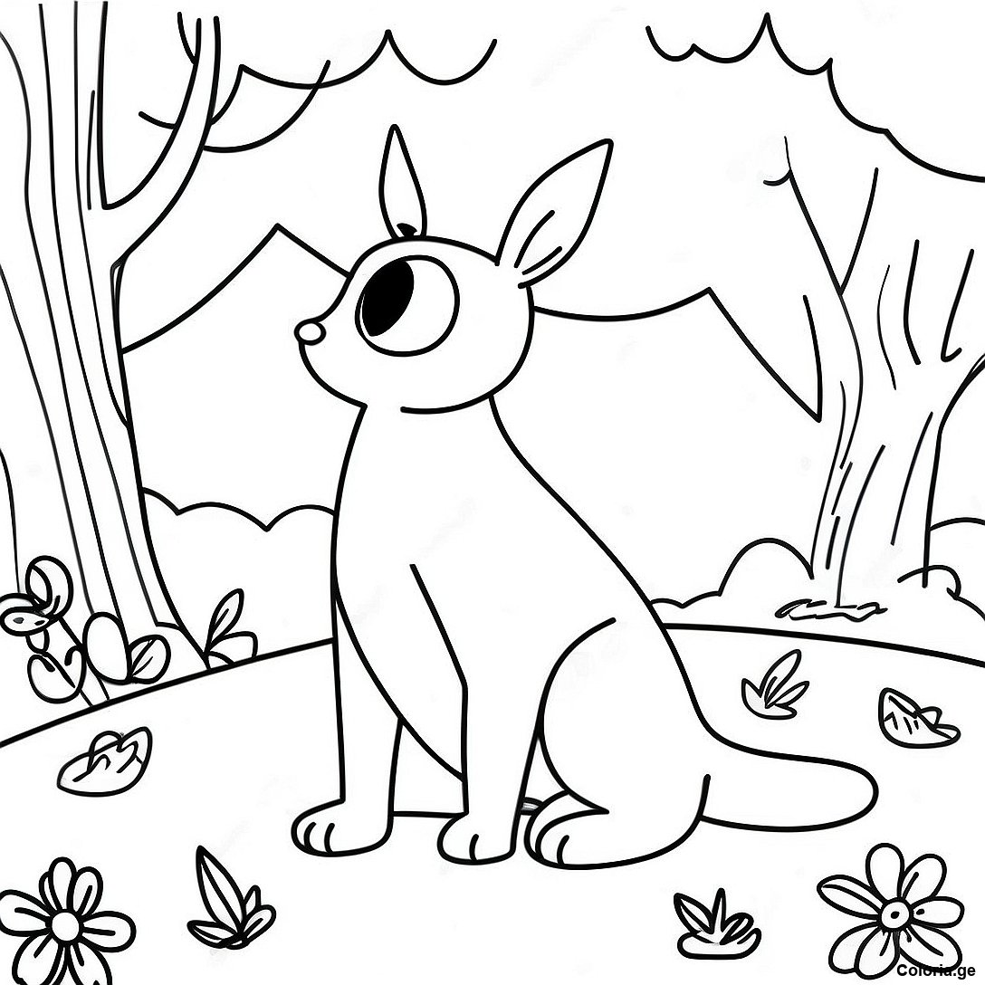 Page à colorier Page De Coloriage Nature Réaliste imprimable gratuitement de la collection Nature — dessin en noir et blanc pour enfants et adultes.
