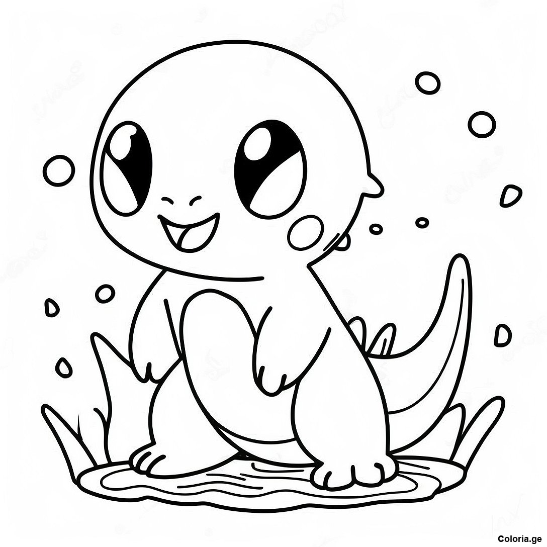 Page De Coloriage Pokemon De Type Eau Espiegle 113836 49786