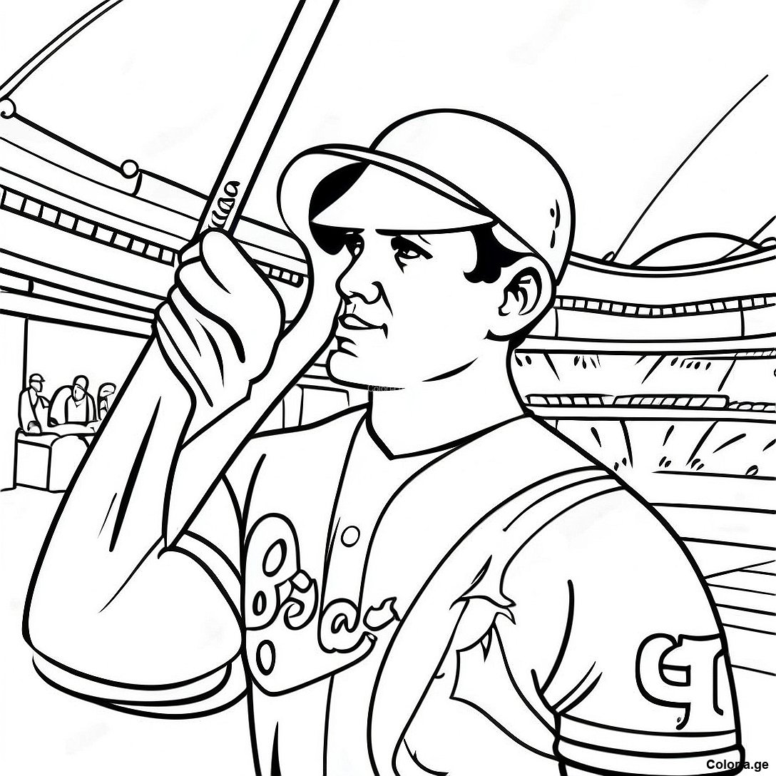 Page à colorier Page De Coloriage Vintage Des Atlanta Braves imprimable gratuitement de la collection Sports — dessin en noir et blanc pour enfants et adultes.