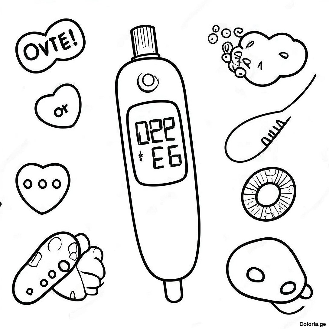 Page De Sensibilisation Au Diabete De Type 1 A Colorier 135569 67381