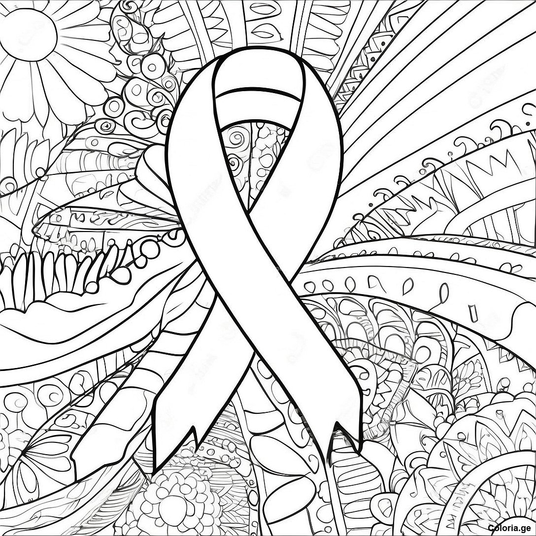 Ruban Colore Pour Le Diabete De Type 1 A Colorier 135570 67387