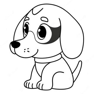 Page De Coloriage De Chiot Beagle Mignon 100011-38690