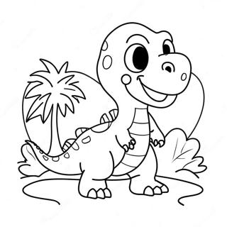 Dino Valentine Pages À Colorier