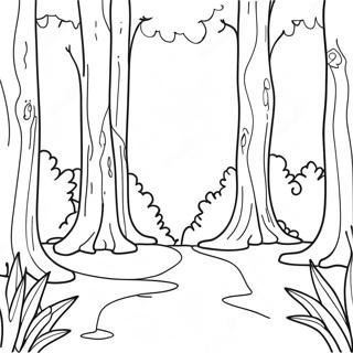 Page De Coloriage De Fond De Foret Twilight 100396-38993