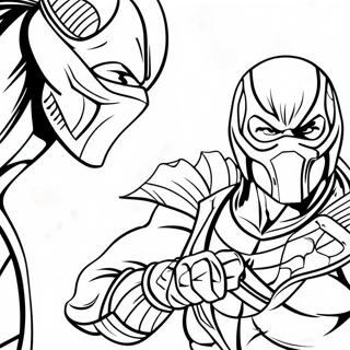 Page De Coloriage De Scorpion Mortal Kombat 100419-39006