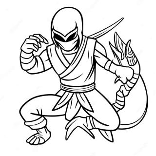 Page De Coloriage De Scorpion En Tenue De Ninja 100423-39022