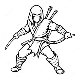 Page De Coloriage De Scorpion En Tenue De Ninja 100423-39023