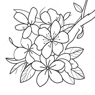 Page De Coloriage De Fleur De Sakura 100675-39206