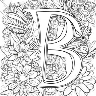 Page De Coloriage De Lettre Pour Adultes 100700-39228