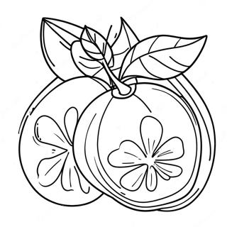 Page De Coloriage De Fruit Orange Vif 100855-39349