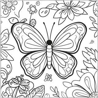 Page De Coloriage De Papillon Orange Vibrant 100858 39362