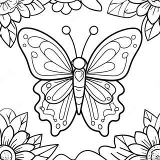 Page De Coloriage De Papillon Orange Vibrant 100858 39364