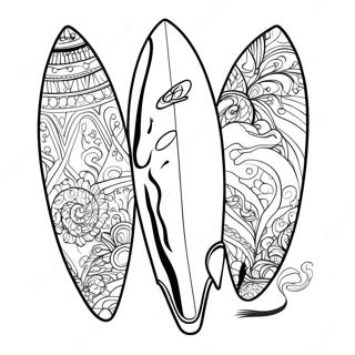 Planche De Surf Pages À Colorier