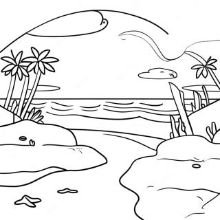 Plage Pour Adultes Pages À Colorier