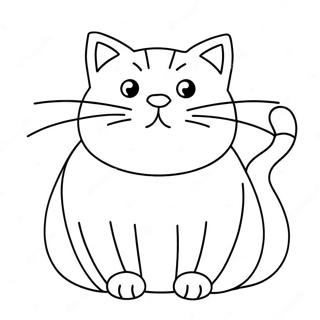 Page De Coloriage De Gros Chat 101214-39627