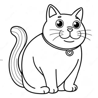 Page De Coloriage De Gros Chat 101214-39628