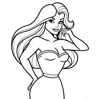 Page De Coloriage De Jessica Rabbit En Pose Glamour 101241-39649