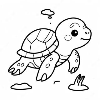 Page De Coloriage De Mignonne Tortue De Mer Bebe 101292-39691