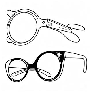 Lunettes Pages À Colorier