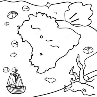 Page De Coloriage De Carte Au Tresor 101366-39746