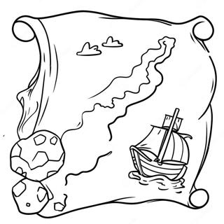 Page De Coloriage De Carte Au Tresor 101366-39853