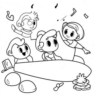 Page De Coloriage De Bataille De Coussins Lors Dune Nuitee 101394 39884