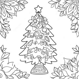 Page De Coloriage Dun Arbre De Noel Festif De Differentes Cultures 101444-39917