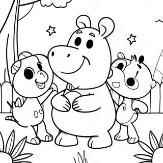 Page De Coloriage Dune Aventure Coloree Des Backyardigans 101470-39937