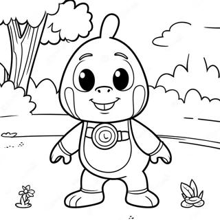 Page De Coloriage Dune Aventure Coloree Des Backyardigans 101470-39938