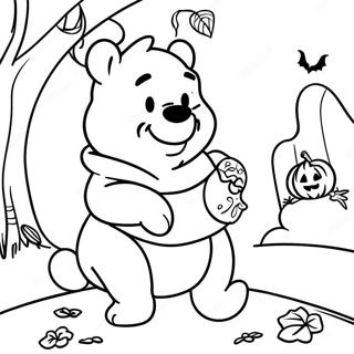 Page De Coloriage Winnie Lourson Halloween 101495-39956