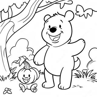Page De Coloriage Winnie Lourson En Quete De Bonbons 101498-39965