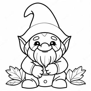 Gnome D'halloween Pages À Colorier