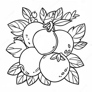 Page De Coloriage Des Fruits Colores De Tu Bishvat 101908-40277