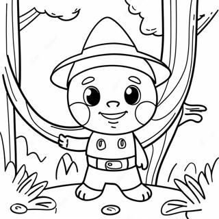 Page De Coloriage De Joues Sablonneuses Dans Une Cabane Dans Les Arbres 102015-40370