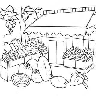 Page De Coloriage Du Marche Fermier 102088-40416