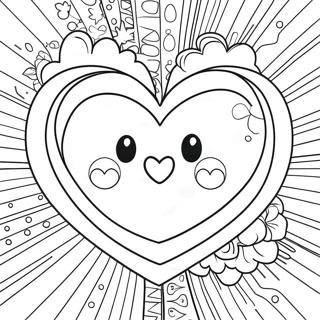 Page De Coloriage Maman Coeur Mignonne 102219 40521