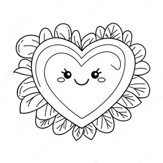 Page De Coloriage Maman Coeur Mignonne 102219-40522